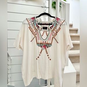 Johnny Was Gorgeous Embroidered top